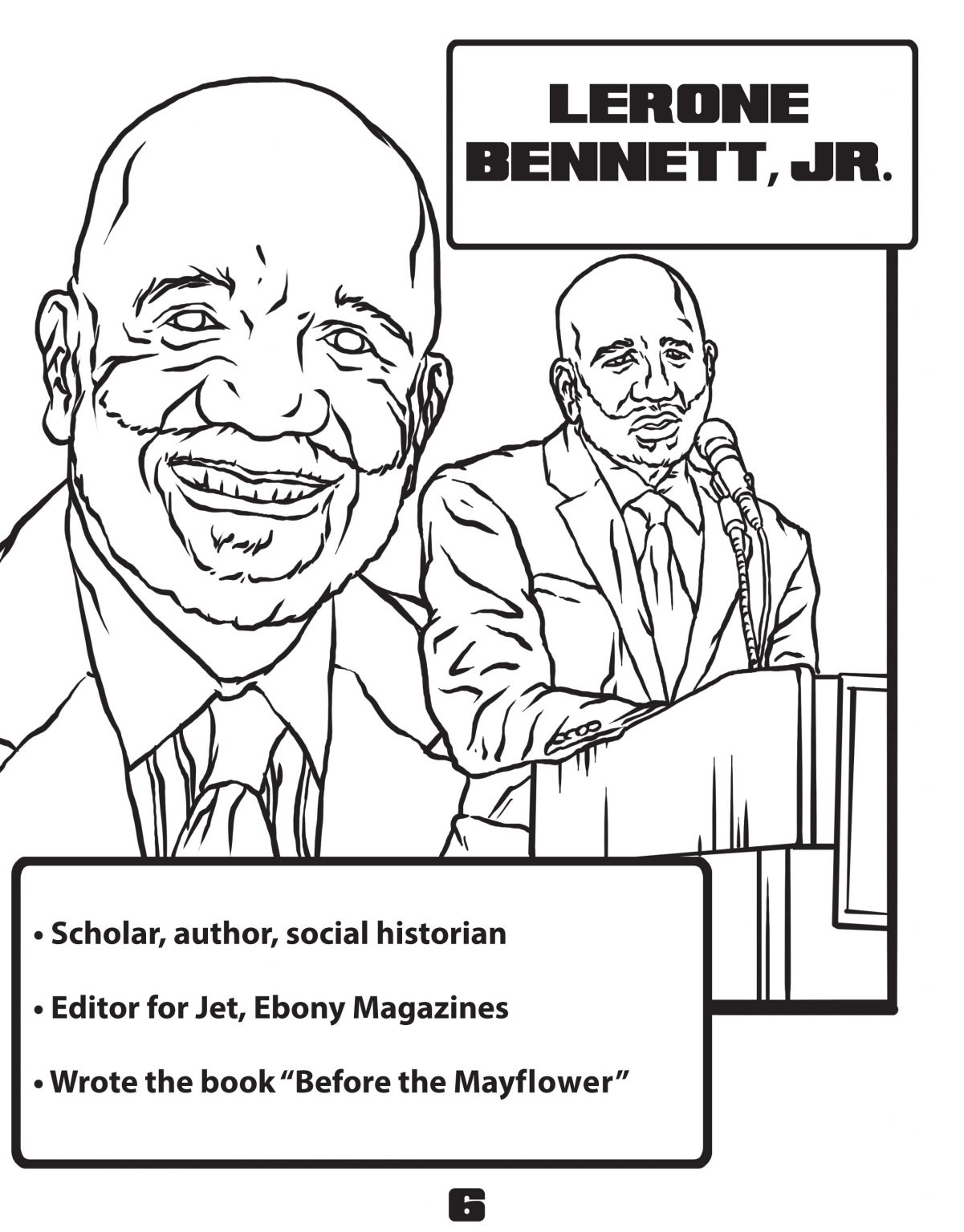 Past 2 Present: African Americans & Black International Icons Coloring Book - Image 4