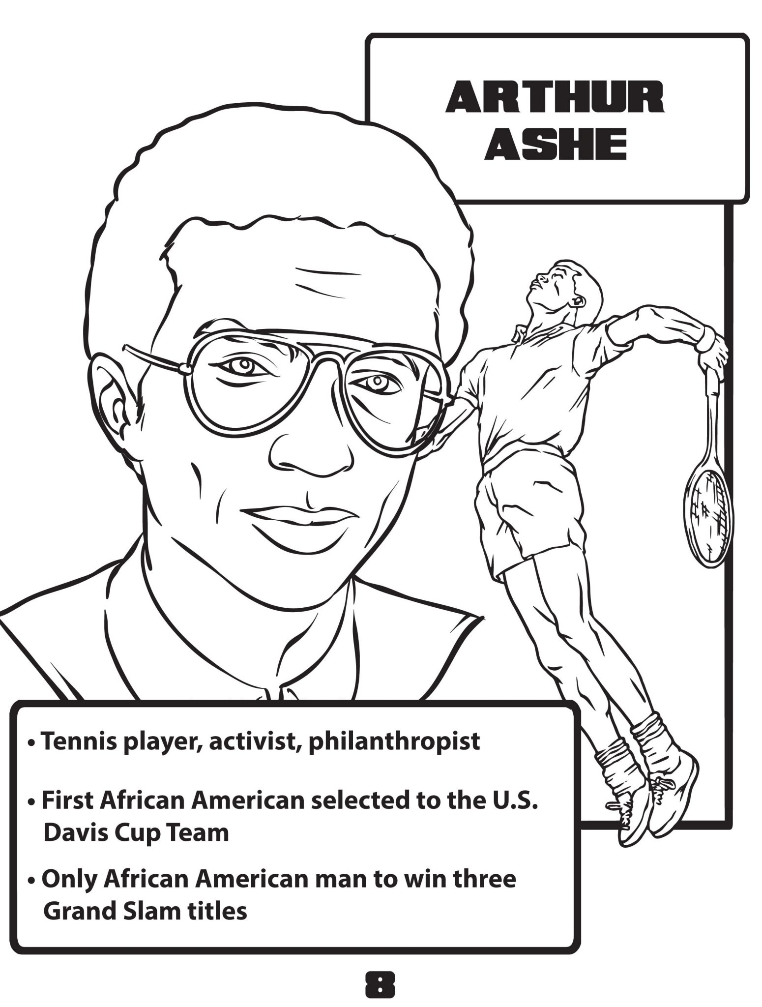 Past 2 Present: African Americans & Black International Icons Coloring Book - Image 6