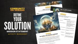 Define Your Solution Activity Worksheets