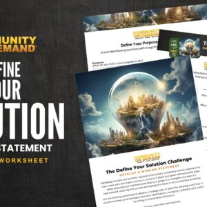 Define Your Solution Activity Worksheets